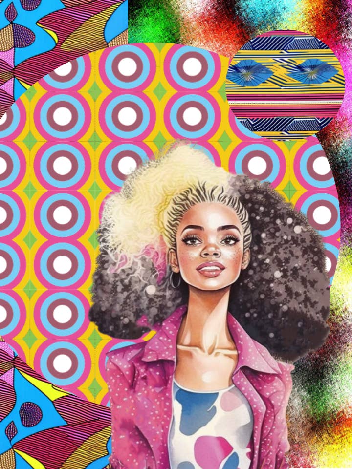 Totally 80s Collage-Kunstdruck für den Großhandel von Blacartistry