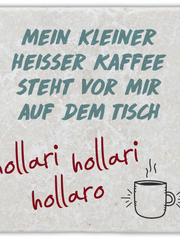 montanha-russa de mármore “Meu pequeno café quente...” por atacado de Gespänsterwald