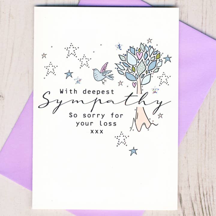 With Deepest Sympathy Card for wholesale by Eggbert & Daisy