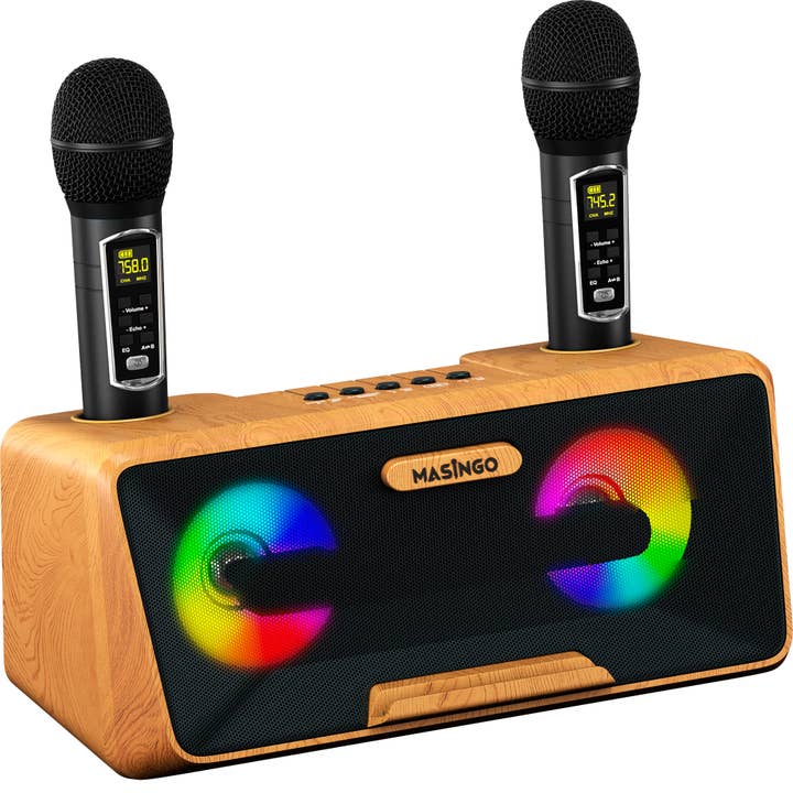 Masingo - Wholesale Speakers - MASINGO Portable Karaoke Machine with LED Lights - Presto G2