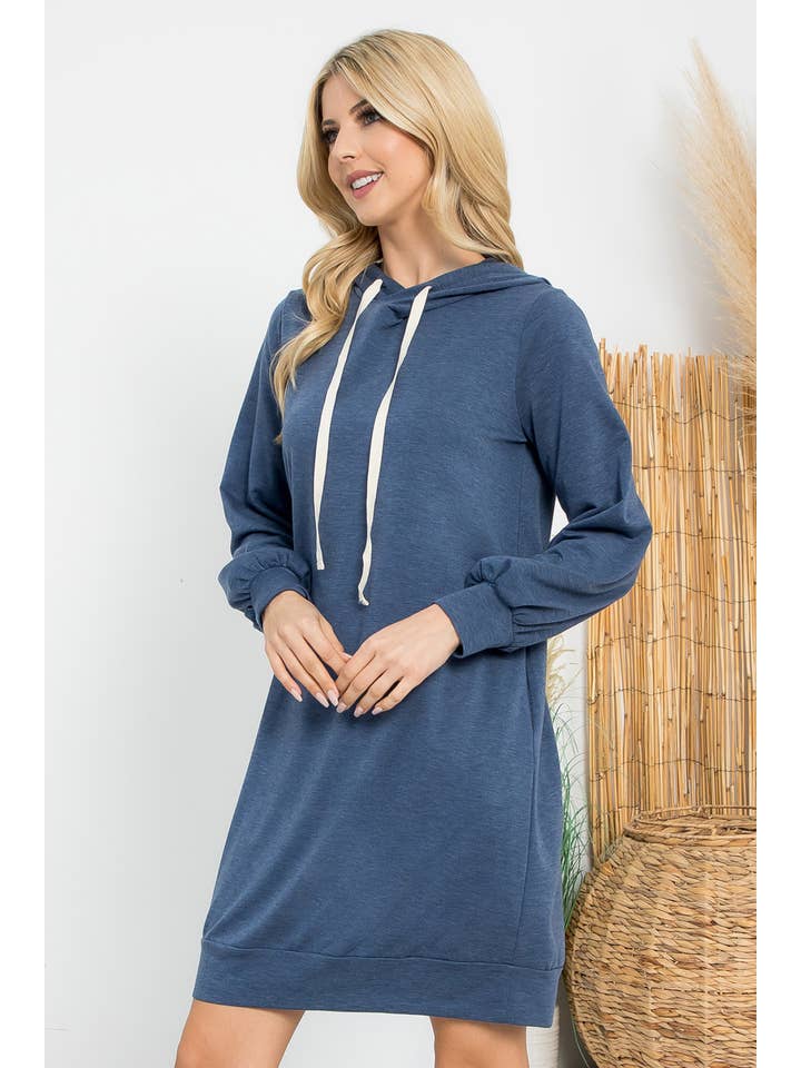 You & Me - Wholesale Hoodie - Women's - YMD10061XV-PLUS SIZE FRENCH TERRY LONG PUFF SLEEVE HOODIE23