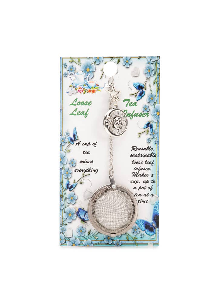 Infusore per tè con ciondolo Sun & Moon per la vendita all'ingrosso da parte di Kitchen Witch Gourmet