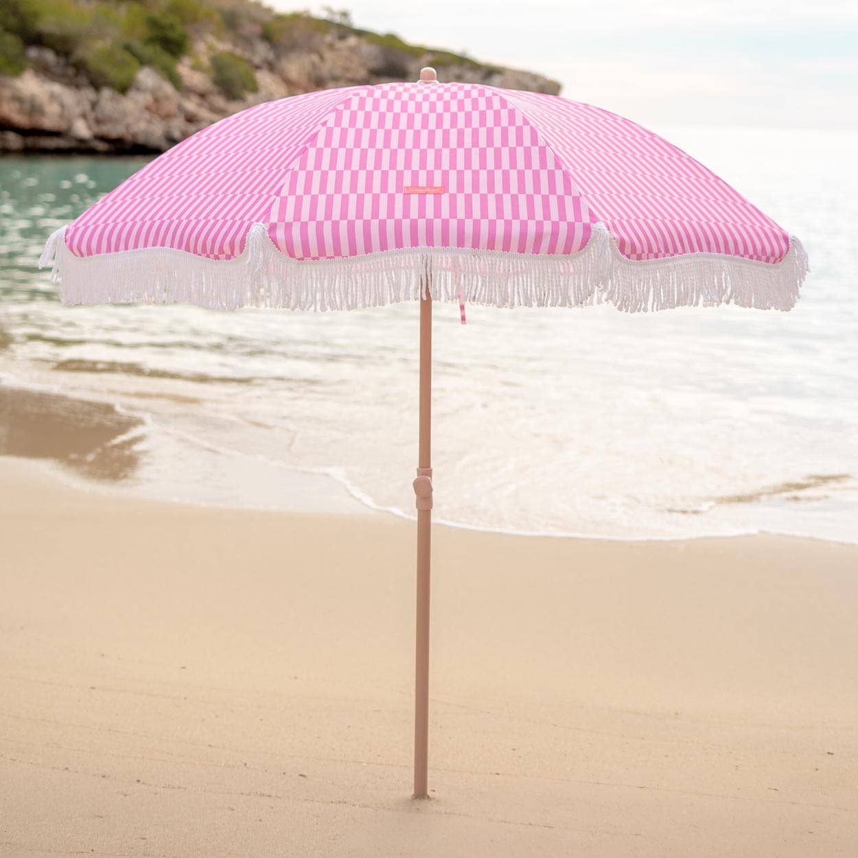 Flamingueo - Wholesale Strandparasol - Roze gestreepte parasol12