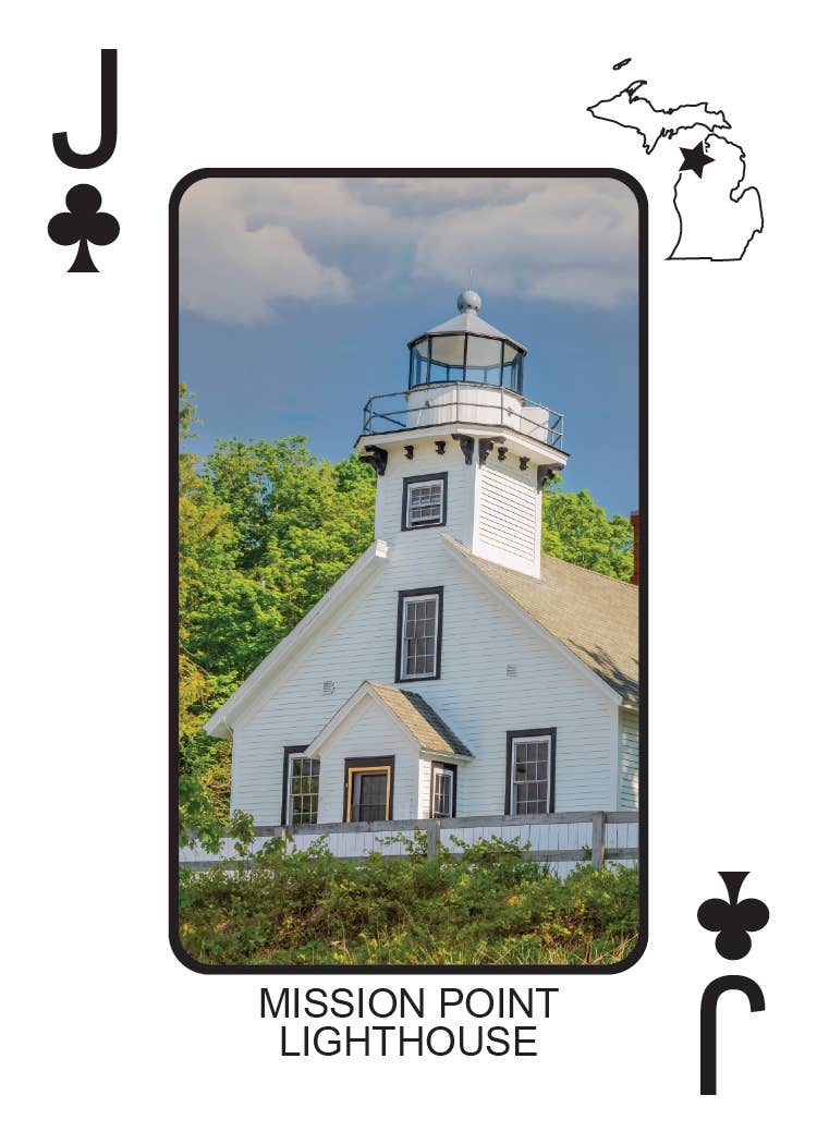 Phil Stagg Photography - Wholesale Playing Cards - LIGHTHOUSES OF MICHIGAN - Playing Cards - Euchre Friendly24