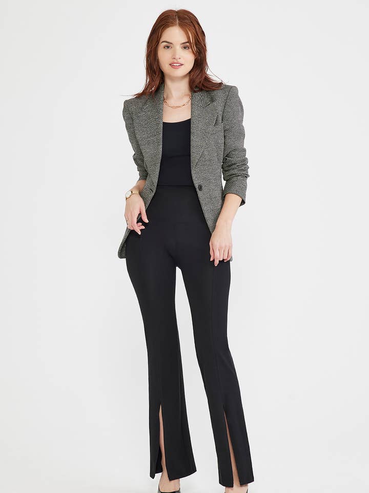 Yummie - Wholesale Fashion Leggings - Women's - Chrissy Split Bootcut Shaping Legging 360Sculpt - Plus Sizes