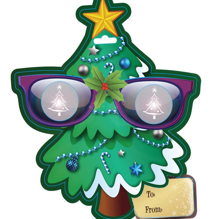 EyePop Christmas Tree 3D HolidaySpec Ornament for wholesale by American Paper Optics, LLC