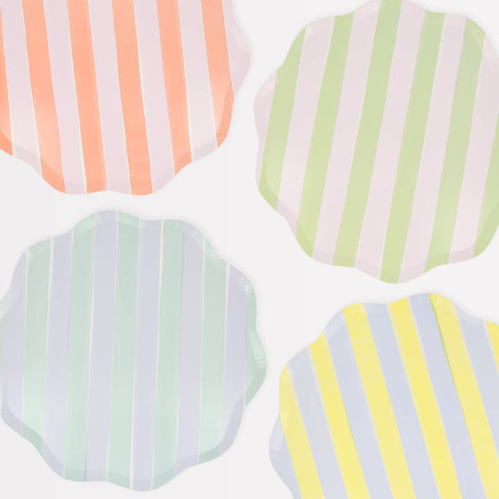 Pastel Stripe Dinner Plates for wholesale by Meri Meri