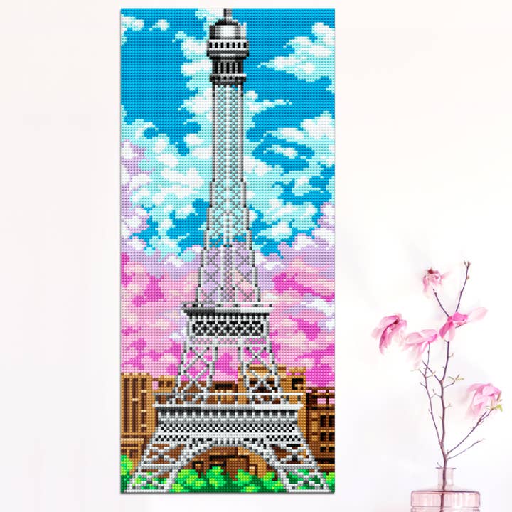 Pix Brix - Wholesale Puzzle - Kids - Eiffel Tower Pixel Puzzle1