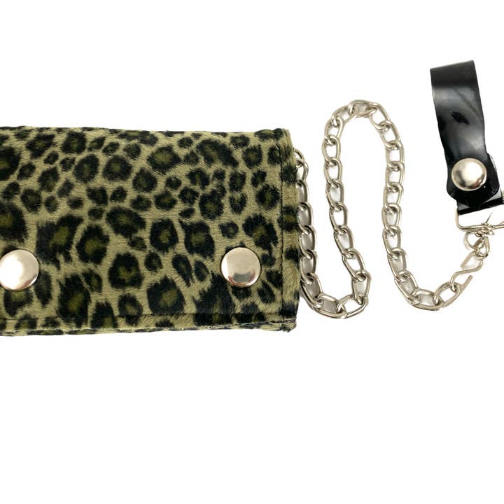 Funk Plus - Vendita all'ingrosso Portafogli - Donna - Portafoglio leopardato peloso WF-LEO con interno in vera pelle19