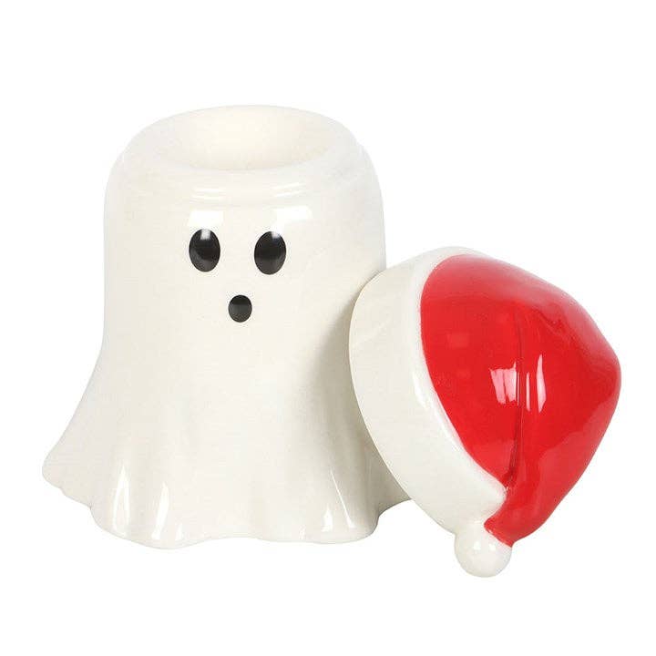 Something Different Wholesale - Wholesale Wax Warmer - Christmas Ghost with Santa Hat Oil Burner and Wax Warmer2