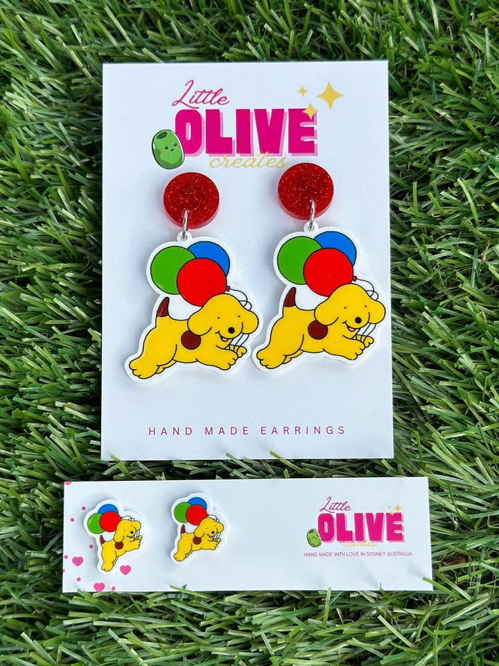 Book Week Essential: spot de hondenstoeterij of bengelende oorbellen! voor wholesale door Little Olive Creates