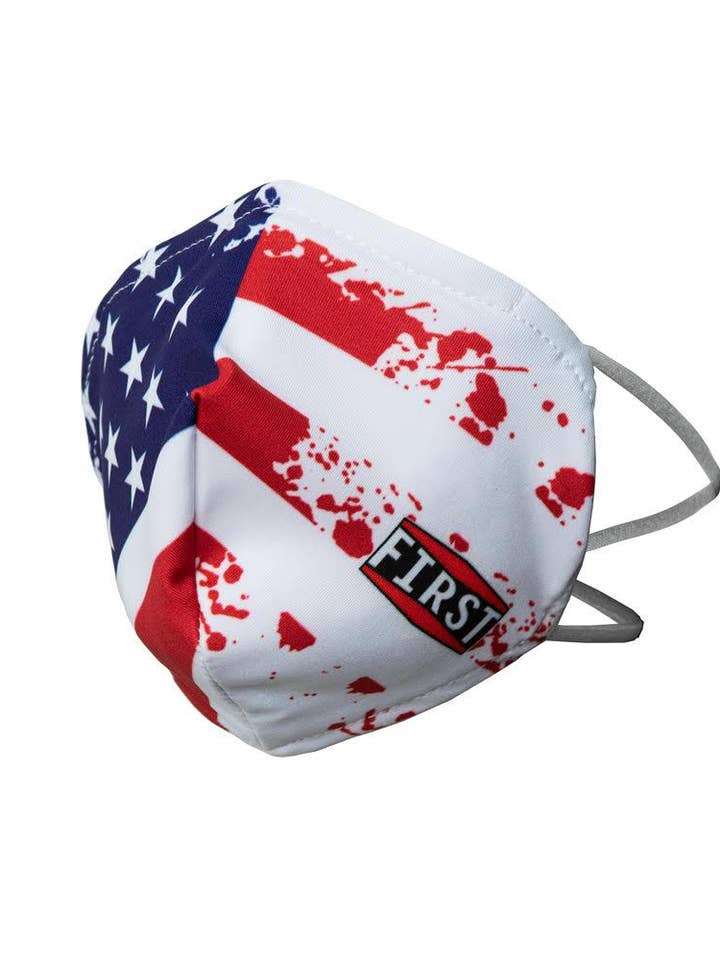 USA Flag Reusable Face Masks, 5-Pack for wholesale by Jim and MaryLou