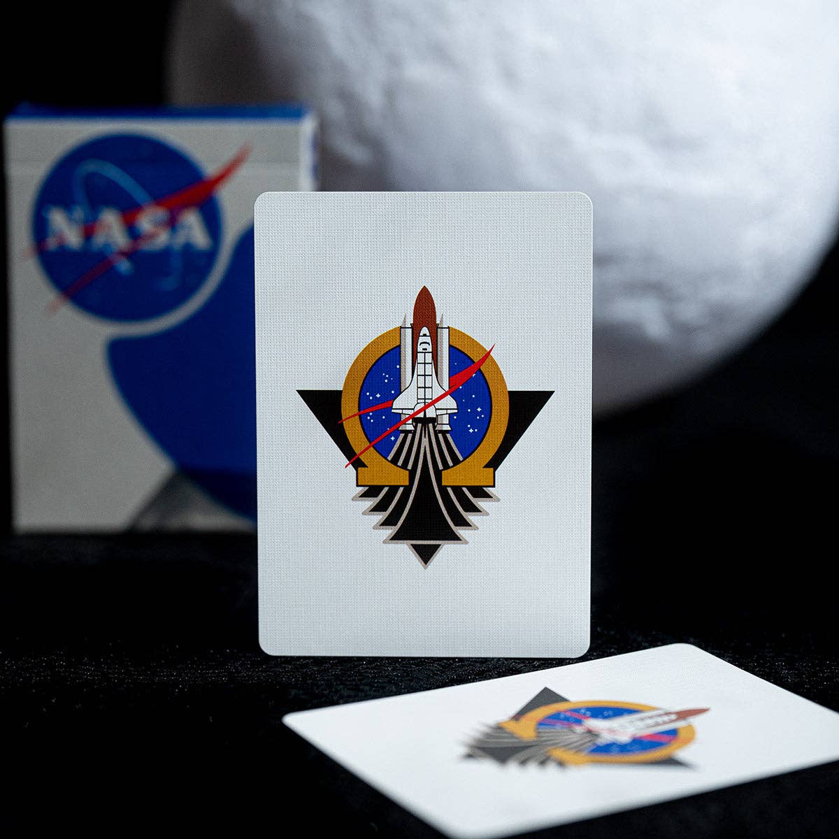 FULTONS Playing Cards - Vente Jeu de cartes - Jeu de cartes NASA avec logo « Meatball » en feuille argentée6