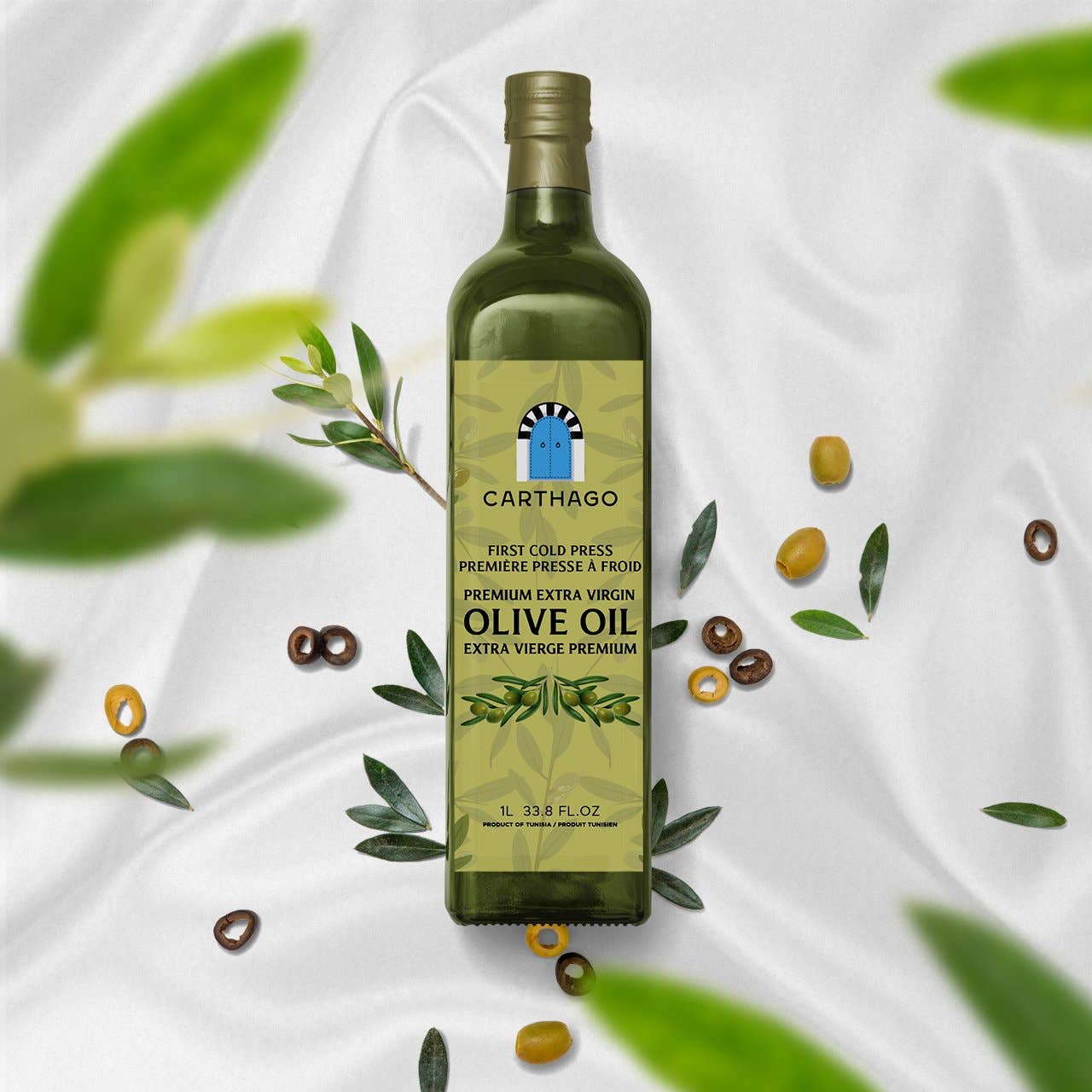 Carthago - Wholesale Olive Oil - Carthago Premium Extra-Virgin Olive Oil (1 Liter x 12)1