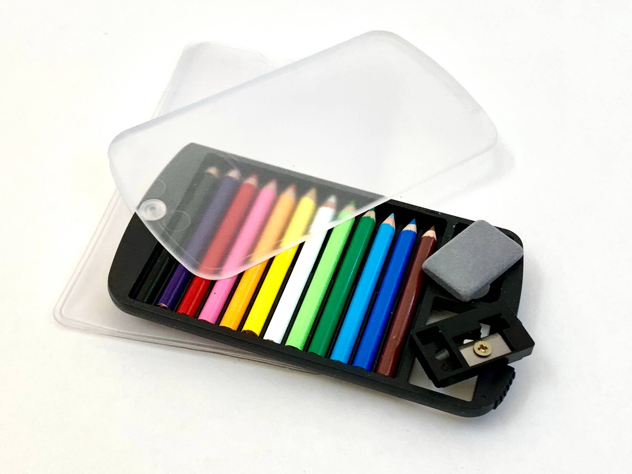 BCmini - Vente Crayons - 22134 12 mini crayons dans un étui transparent-110