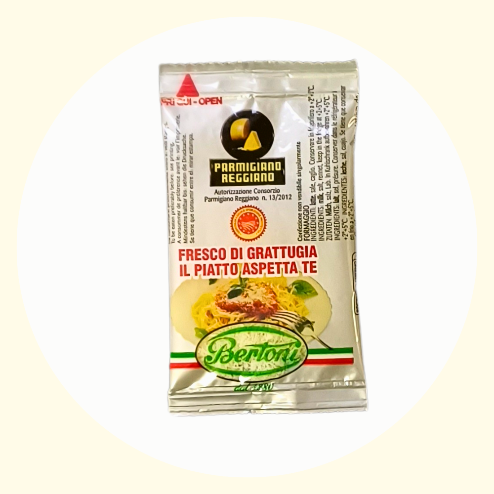 Gourm.it – Engroshandel Ost – Revet Parmigiano Reggiano enkeltportion 5g. DOP. Italien.0