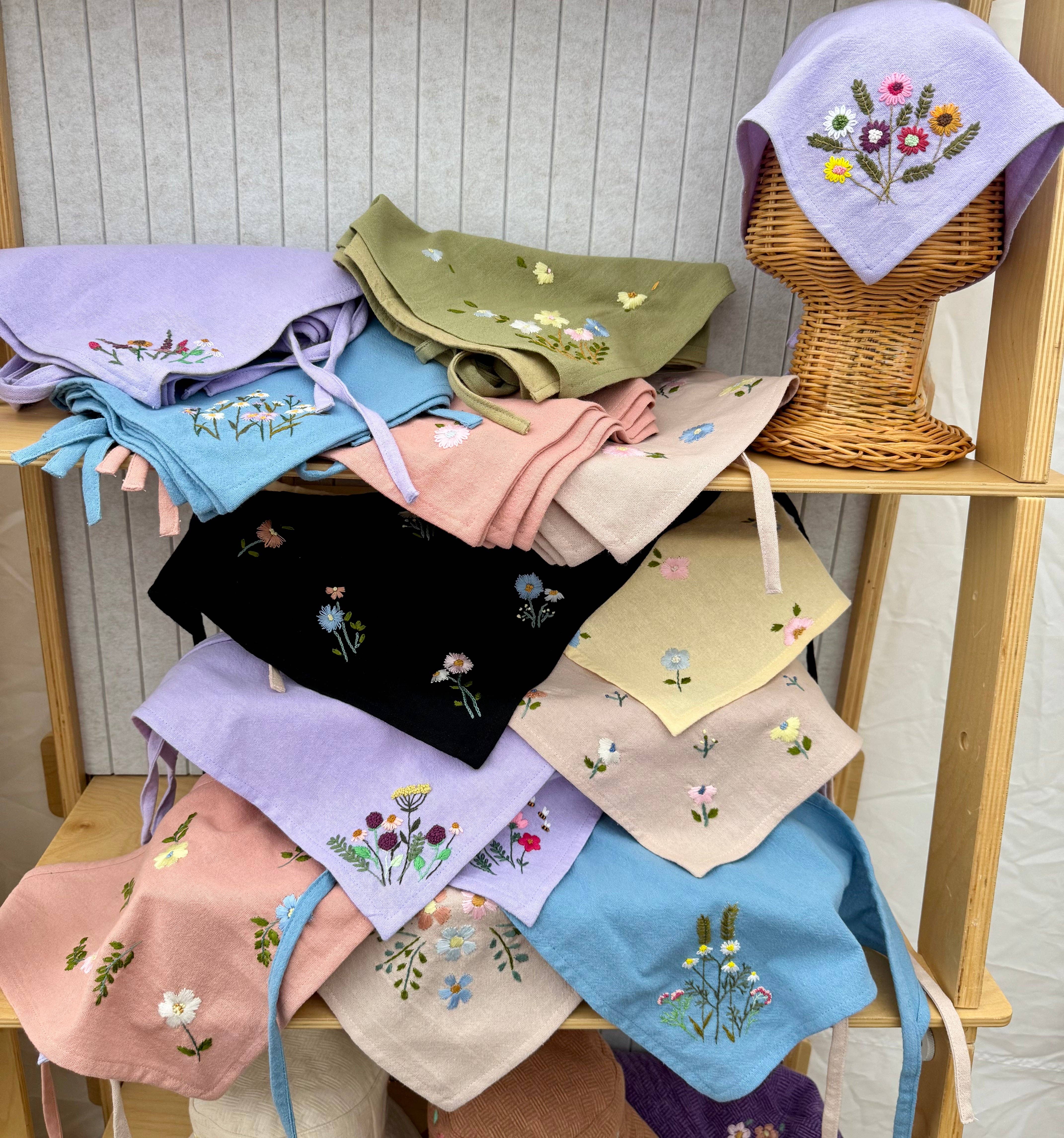 Ninu Handmade - Wholesale Bandana - Unisex - Mystery Embroidered Hair Bandana1