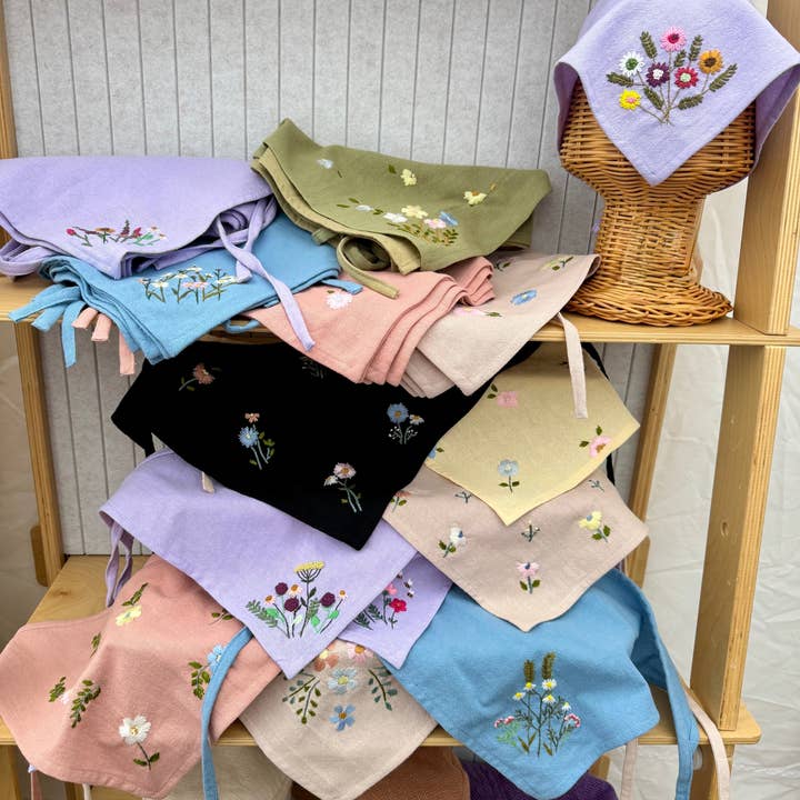 Ninu Handmade - Wholesale Bandana - Unisex - Mystery Embroidered Hair Bandana1