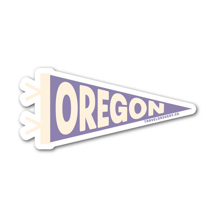 traveldashery - Wholesale Sticker - oregon pennant sticker0