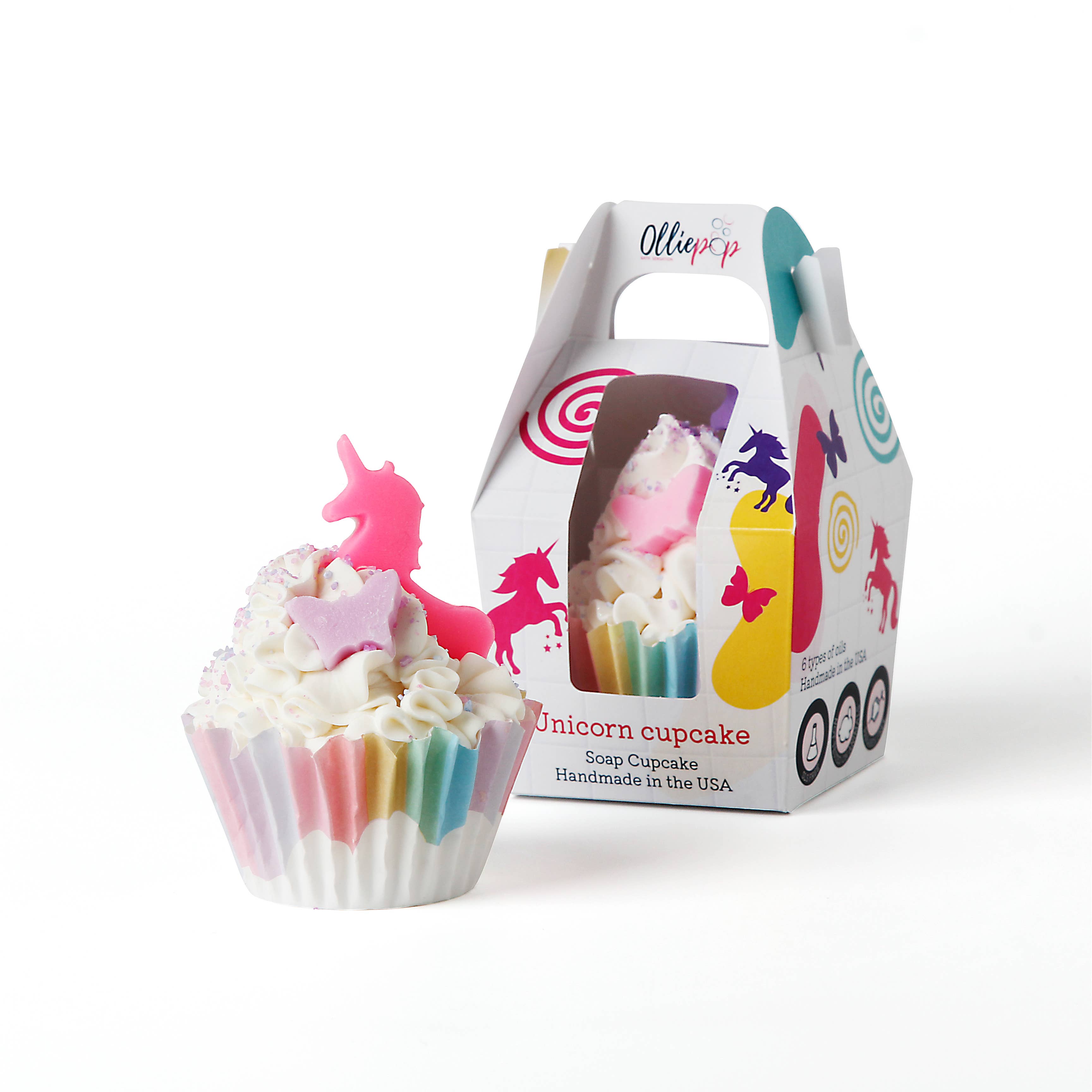 Olliepop - Wholesale Bar Soap - Handmade Unicorn Cupcake Soap0