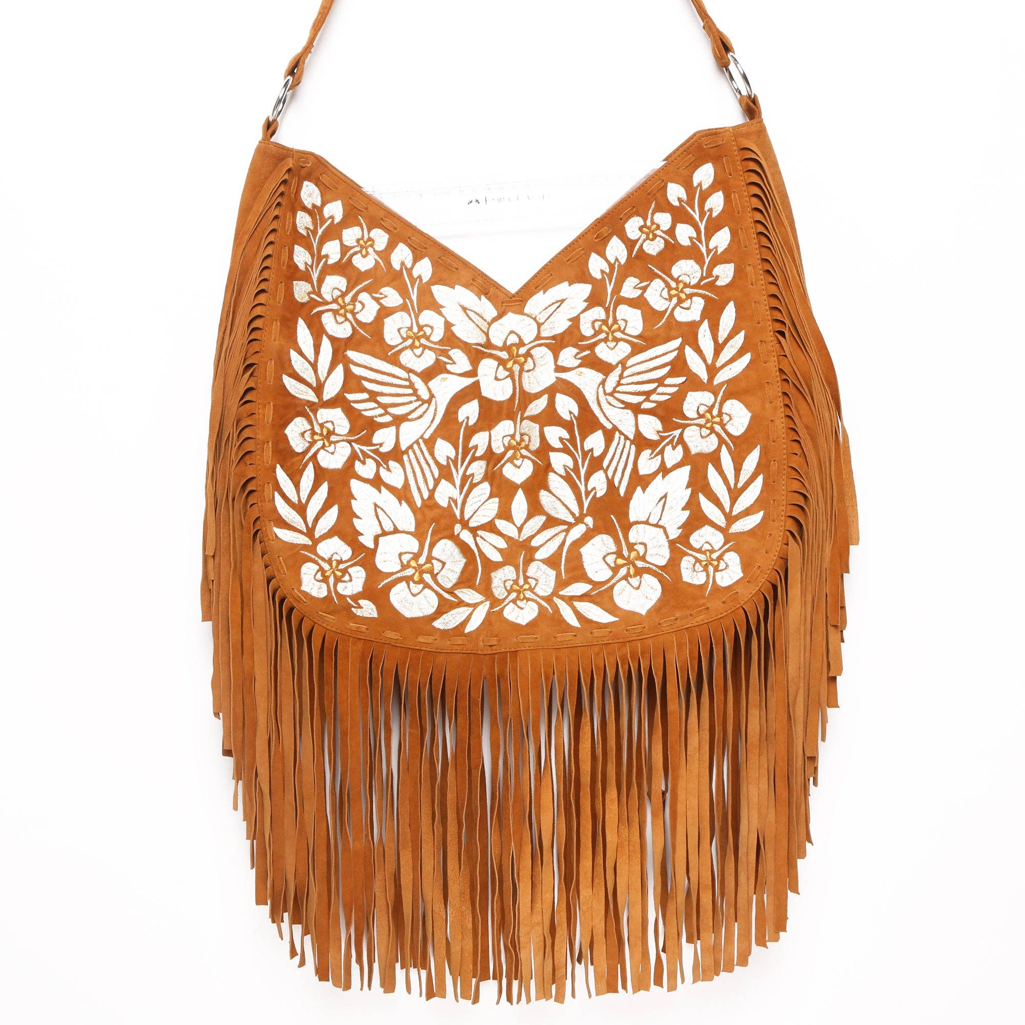 Monterey Embroidery Bag Dark Tan for wholesale on Faire4