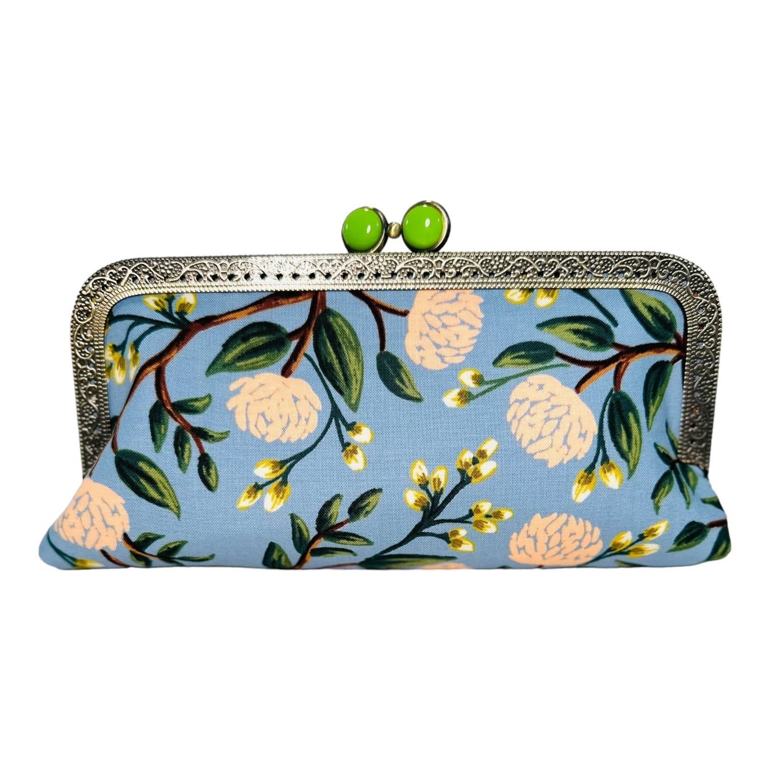 Kiki & Syds - Wholesale Clutch Bag - Women's - Kiki & Syds Cell Phone Clutch-Peony Dusty Blue4