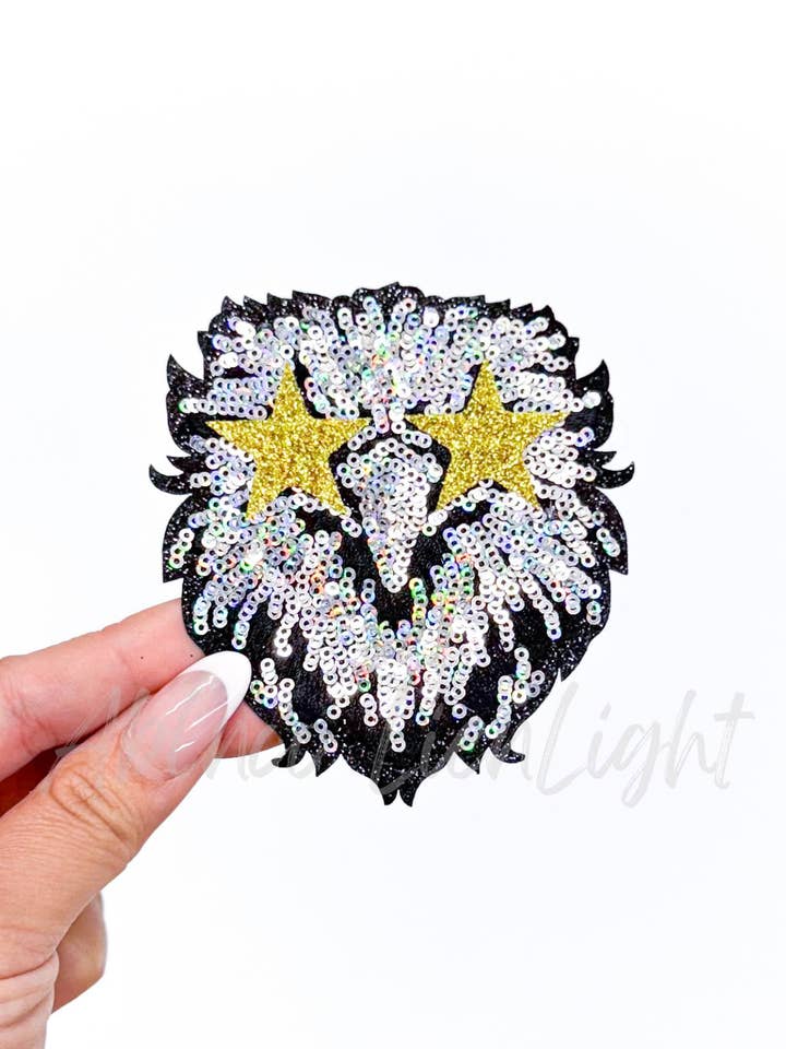 Hawk Mascot Gameday Sequin Patch - Small for wholesale by ABLNco