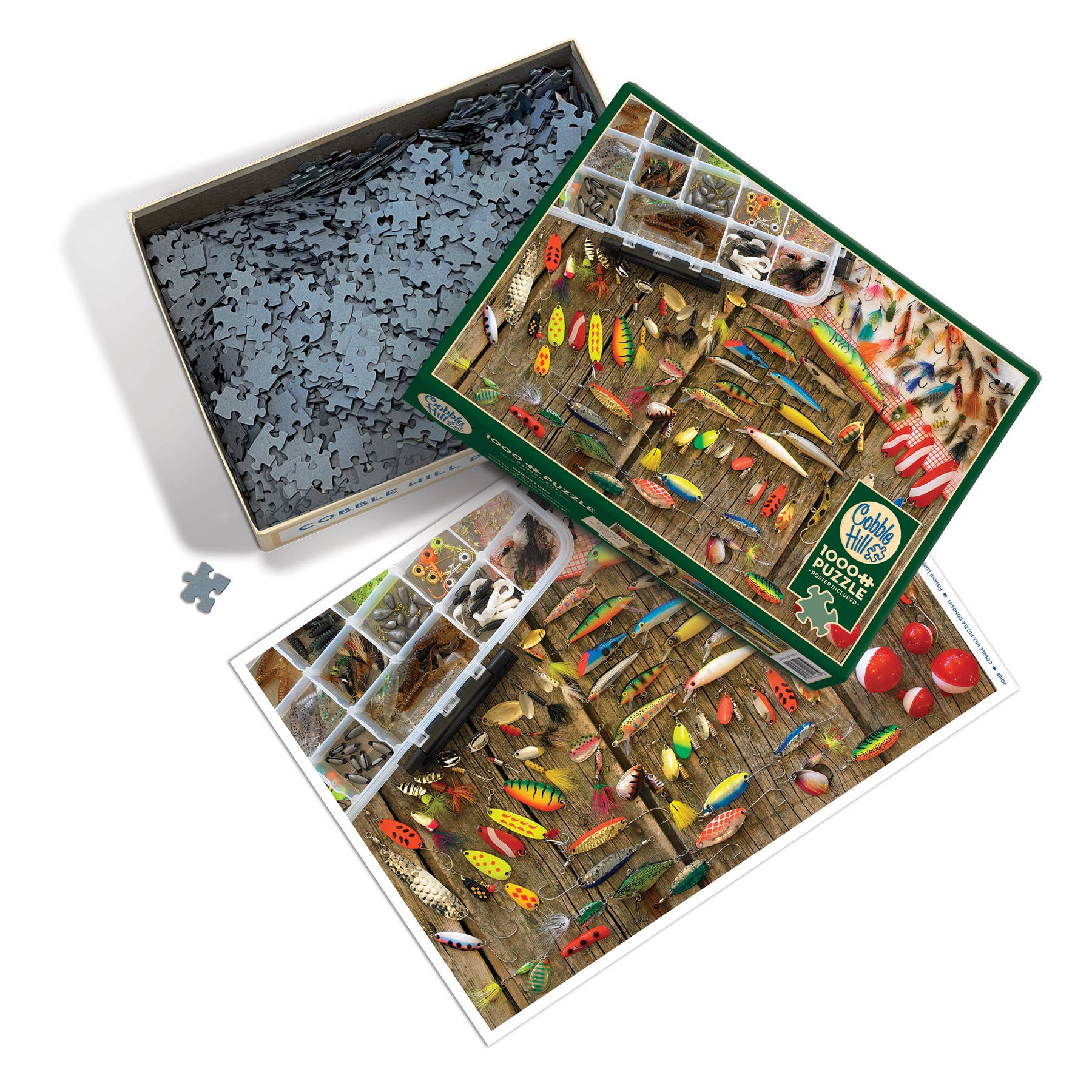 Outset Games and Cobble Hill Puzzles - Wholesale Puzzle - Adult - Fishing Lures 1000pc puzzle2