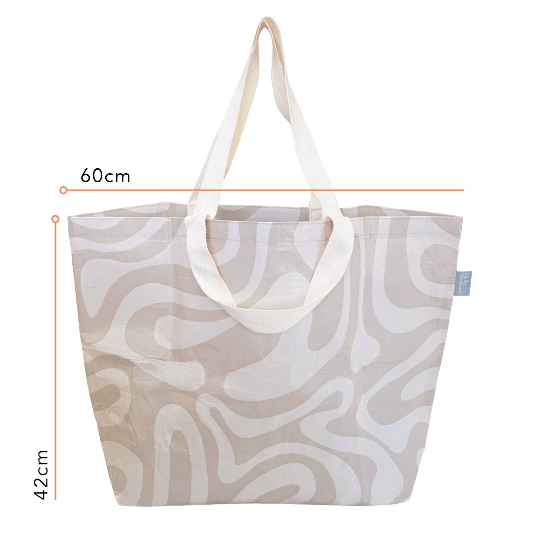 Hello Weekend - Vente Tote bag – femme - Sac fourre-tout de week-end avec poche - Blush doux neutre et beige14