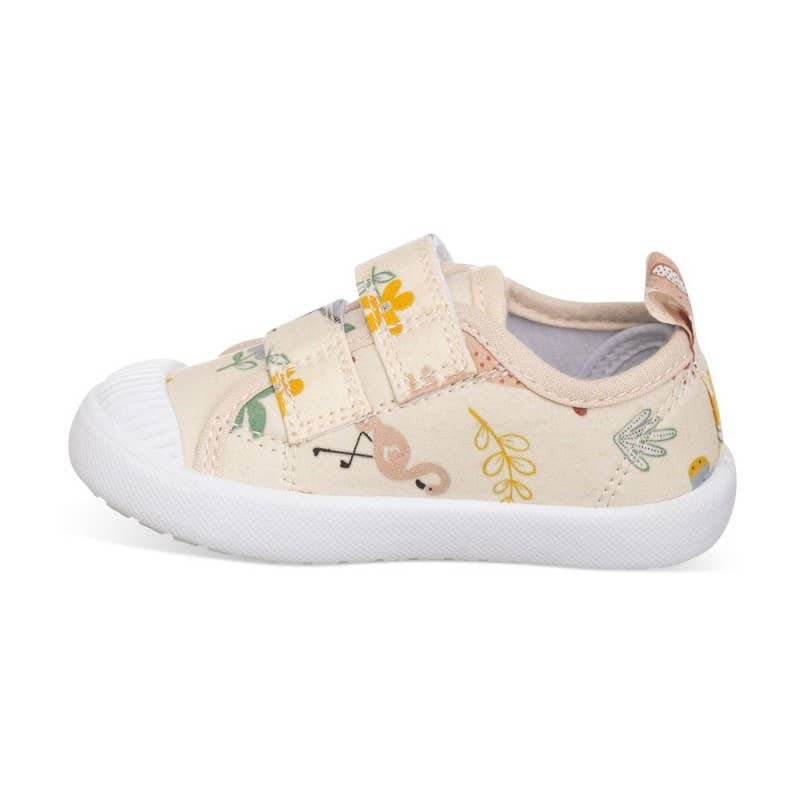 Chetto – wholesale Livsstilssneakers – Barn – Chetto barnskor i bomullscanvas med djungelmotiv, dubbel kardborre, gummitäckt tå och flexibel sula3