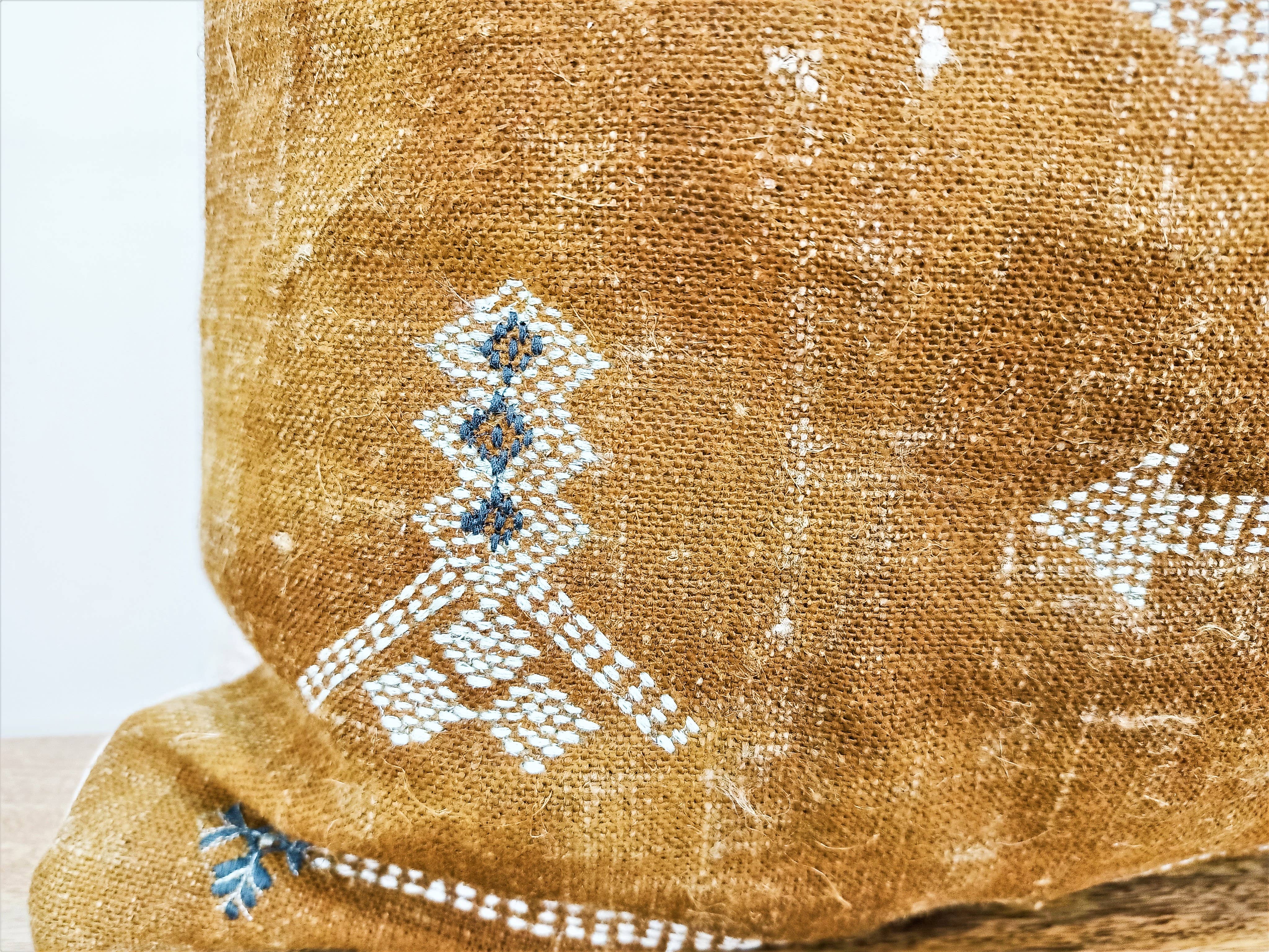 Eyda Homes - Wholesale Throw Pillow Cover - Boho Embroidered Linen Pillow Cover 20X20 Inches2