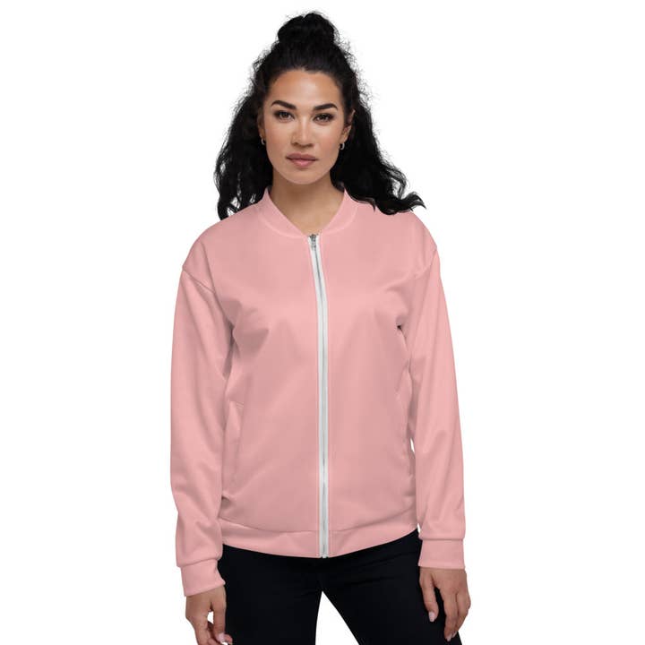 Pink Petal Unisex Bomber Jacket for wholesale by Rainbow City