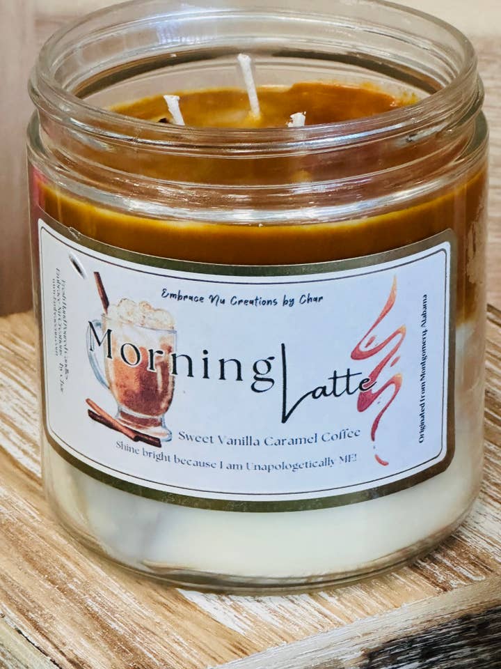 Morning Latte - Scented Candle for wholesale by Embrace Nu creations by Char