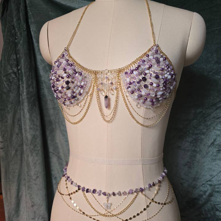 Kunglig lila pärlbehå för wholesale av Eternal Sunshine Jewelry