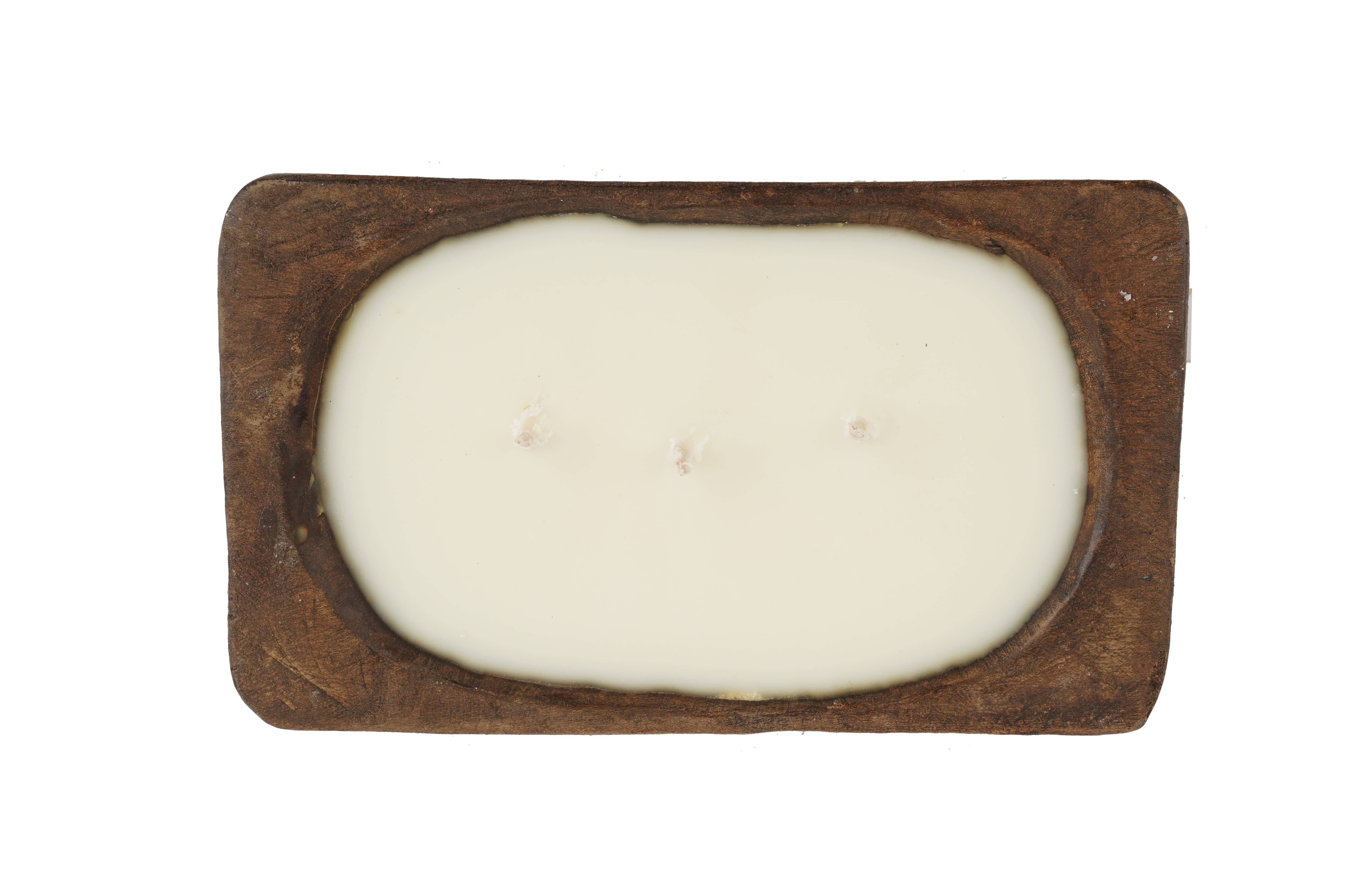 My Amigos Imports – wholesale Candle holder – Mini Eurostyle Bowl-Waxed-6x10 inch-Candle Ready -Waxed1