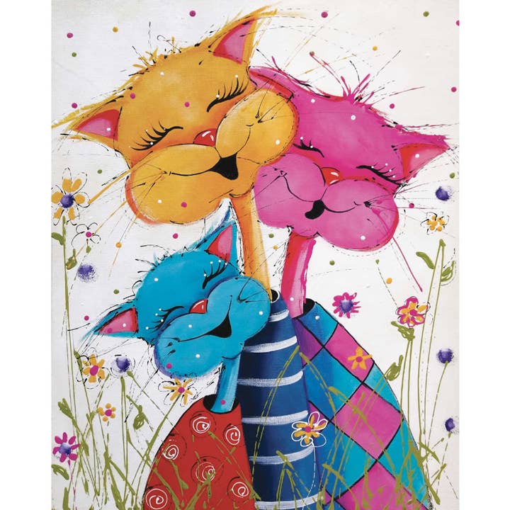 Du Gros Bonheur Diamond painting Art kit for wholesale by JaCaRou Puzzles Inc.