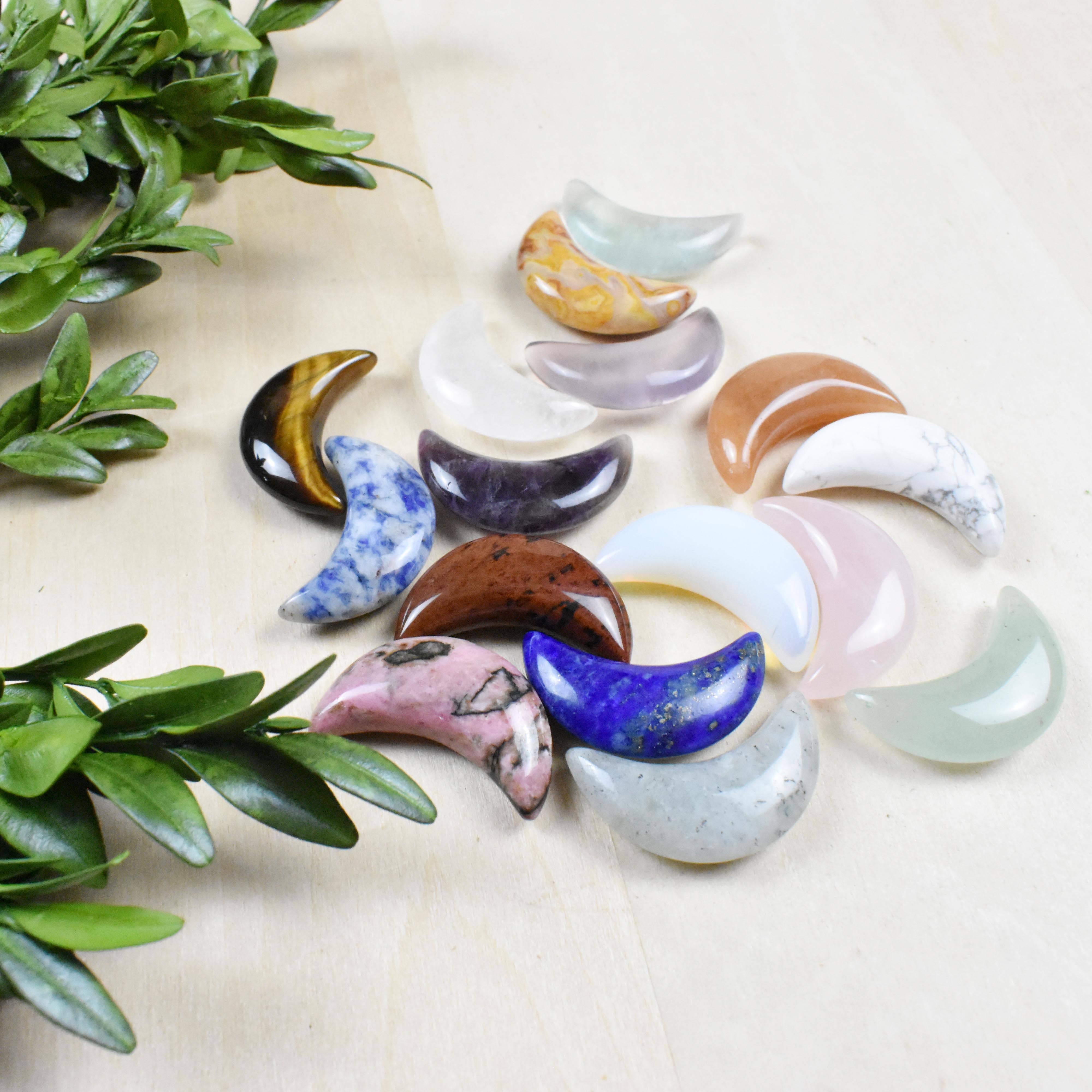 Ewelina Pas Jewelry - Wholesale Spiritual Stone/Crystal - Crescent Moon Gemstone Pocket Stone9