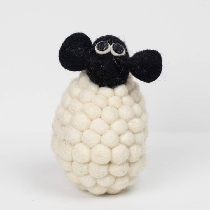 The Winding Road - Wholesale Decorative Tabletop Object - Sheep - Ball - White