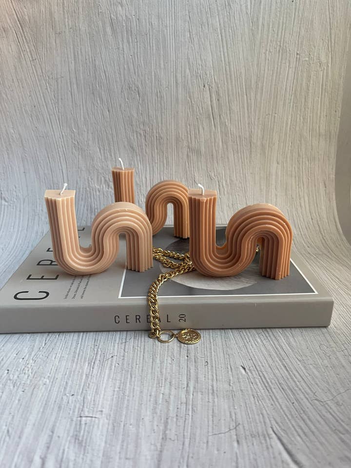 Vela com nervuras Wavey por atacado de The lines studio