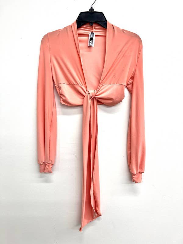 Uptown Apparel - Wholesale Knit Top - Women's - T5896 Front Knot Tie Crop Top12