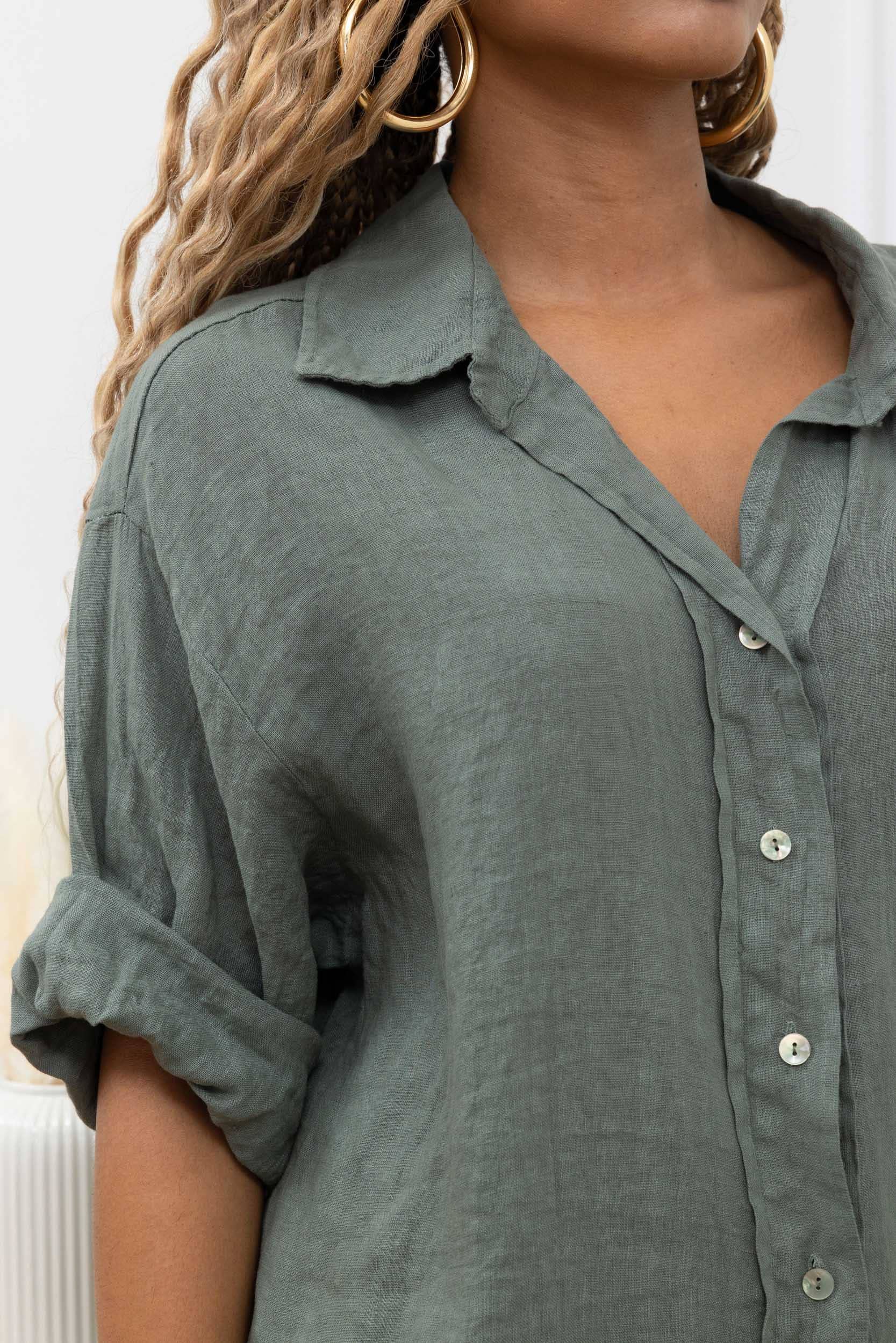 Happy look – Engroshandel Top- og buksesæt (IKKE Loungewear) - Dame – Linnedragt i to dele – Naturlig elegance & komfort1