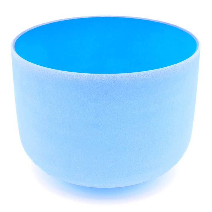 Earths Elements Wholesale - Wholesale Meditation Supplies - Crystal Singing Bowl - Blue, 10" Note G