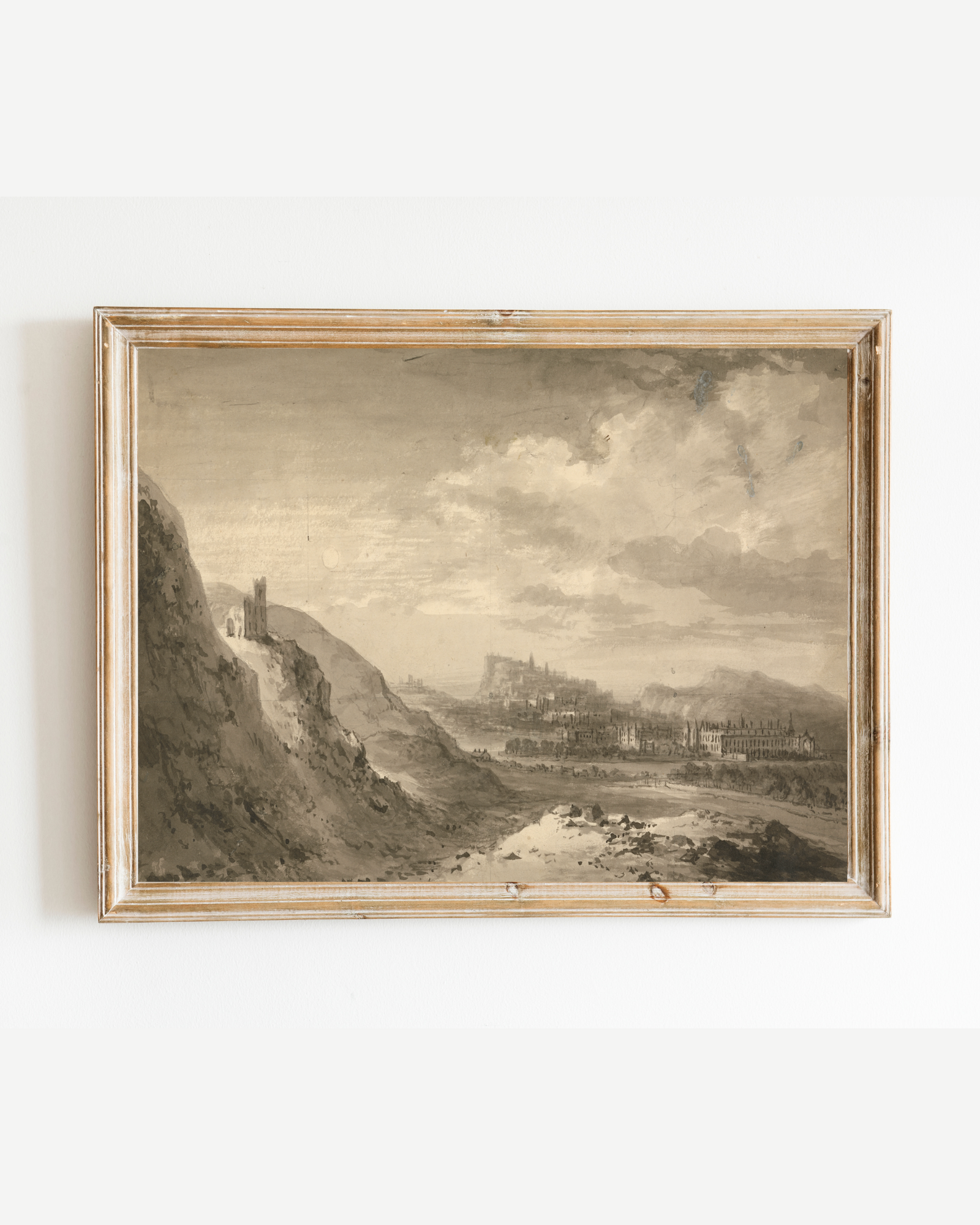 Sea to Skye - Wholesale Art Print - Sketch of Edinburgh Antique Art Print3