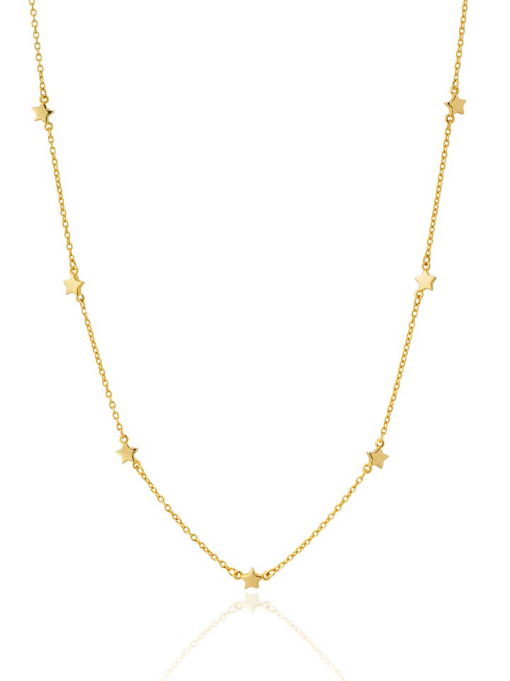 STARS gold necklace for wholesale by Aran Jewels