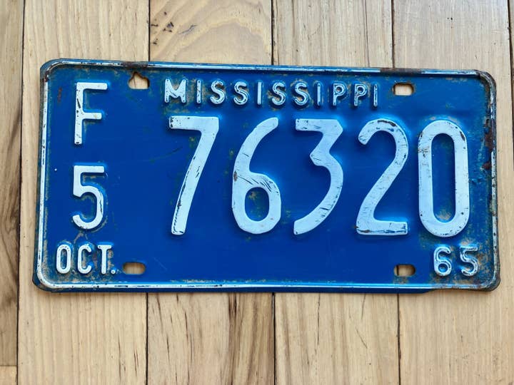 1965 Mississippi F5 Nummernschild für den Großhandel von RusticPlates