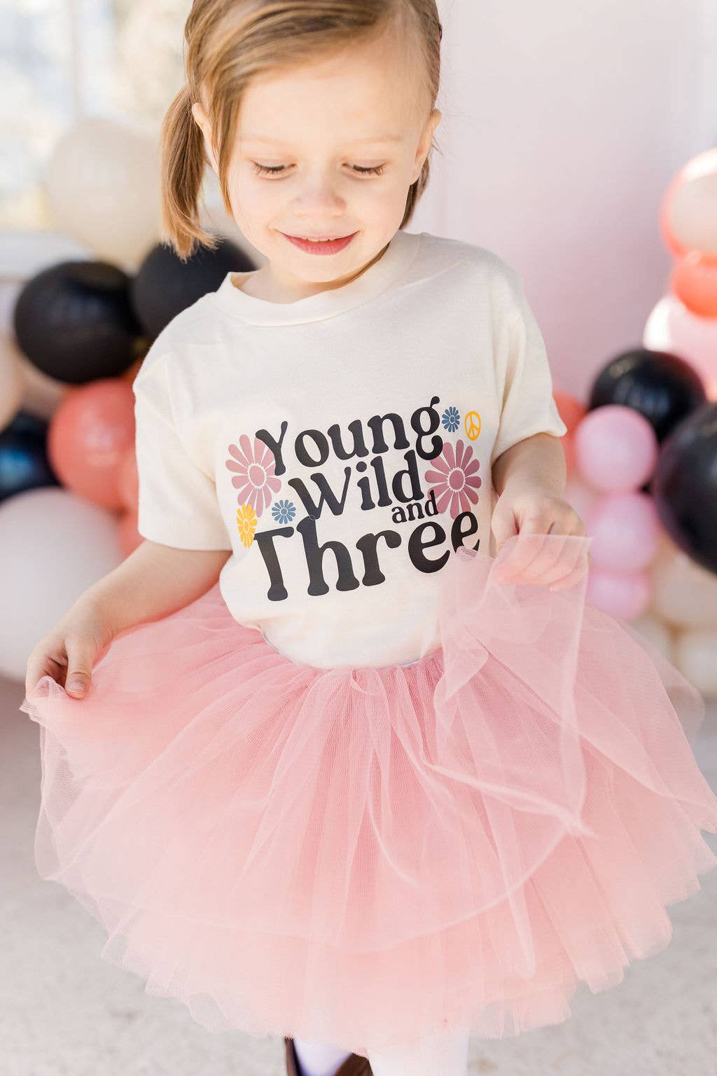 The Glam Goat - Vente Tutu – enfant - Jupe tutu volumineuse mauve poussiéreuse rose pâle, jupe tutu complète3