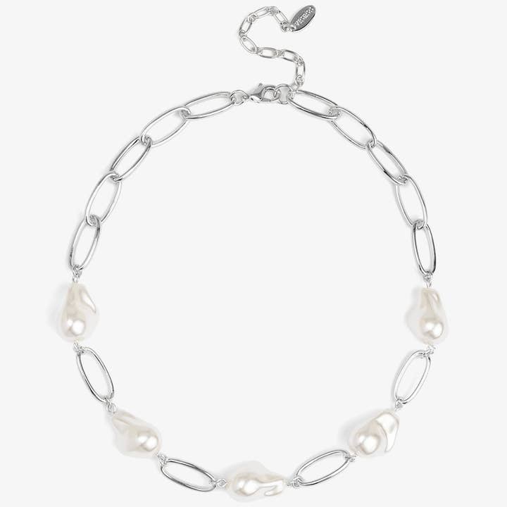 VIOROO - Wholesale Link & Chain Necklace - Baroque Link Collar Necklace 2