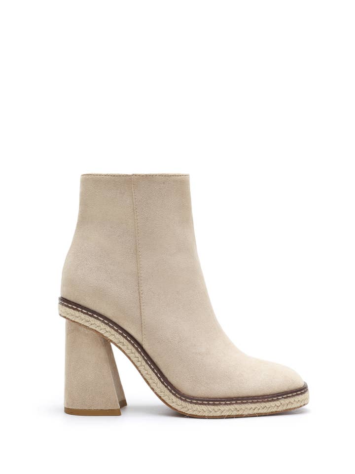 CCOCCI - Wholesale Booties - Women's - SHELBY FLARE HEEL FAUX SUEDE LEATHER ANKLE BOOTIES4