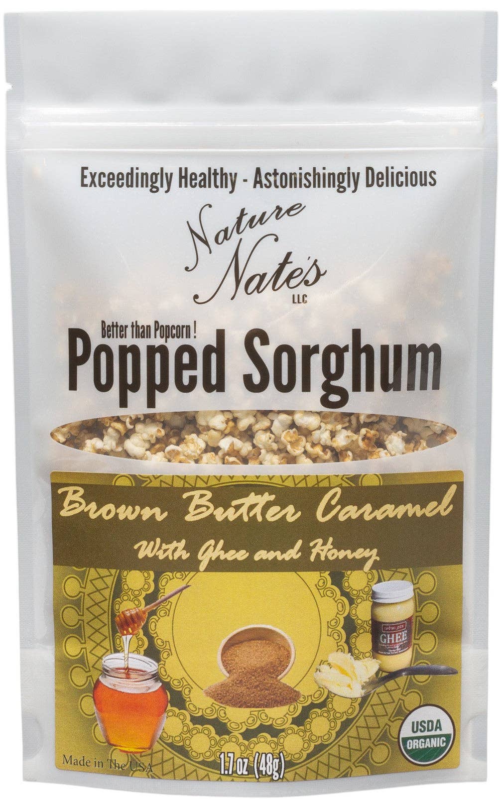 Nature Nate's LLC - Wholesale Popcorn - Organic Popped Sorghum Brown Butter Caramel4