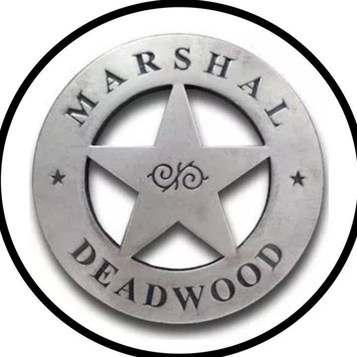 BMS BIZ - Wholesale Ornament - Marshal Deadwood Old West Badge Christmas Holiday Ornament0